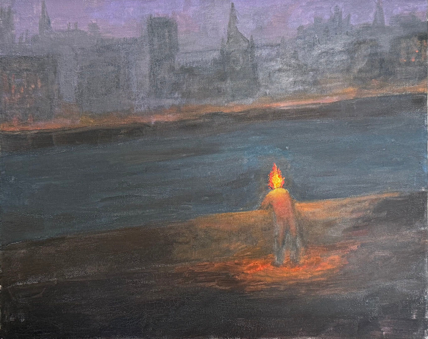 'Across the Water' - Original Artwork