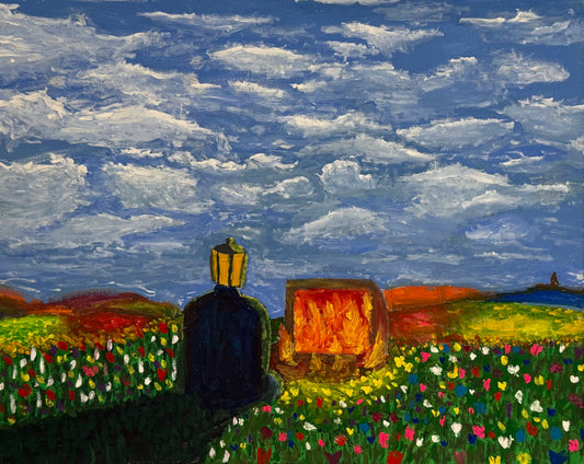 'The Perception of Chaos Among a Field of Flowers' - Original Artwork